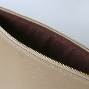 Cream Laptop Sleeve | MacBook Folio 13" 15" | Leather Case | Premium Black Genuine Saffiano Leather Ipad Laptop Sleeve Case Cover Brown Plush velvet with gold hardware